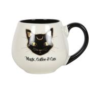Something Different Magic Coffee & Cats Round MugOne Size White/Black SD5276