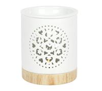 Something Different Mandala Oil Burner White/brown (One Size)