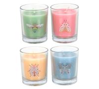 Something Different Mandarin & Bergamot Floral Bug Scented Candle (Pack of 4) Something Different Multicolor