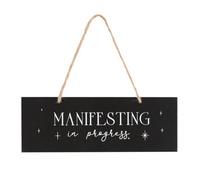 Something Different Manifesting In Progress Hanging Sign