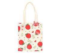 Something Different Men's Apple Polycotton Tote Bag in White Something Different White One Size