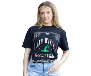 Something Different Men's Bad Witch Social Club T-Shirt in Black | Size: Medium Something Different Black M