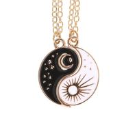 Something Different Men's Best Friend Yin Yang Necklace & Pendant Pack of 2 in Gold Something Different Gold One Size