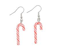 Something Different Men's Candy Cane Dangle Earrings Something Different Multicolor One Size