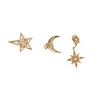 Something Different Men's Celestial Earring Set (Pack of 3) in Gold Something Different Gold One Size