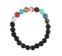 Something Different Men's Gemstone Solar System Bracelet (Pack of 30) in Black Something Different Black One Size