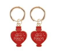 Something Different Men's Love Potion Earrings in Light Red Something Different Light Red One Size