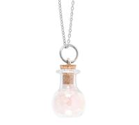 Something Different Men's Love Rose Quartz Potion Bottle Necklace in White Something Different White One Size