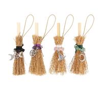 Something Different Men's Lucky Broomstick Charm (Pack of 12) in Dark Brown Something Different Dark Brown One Size