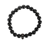 Something Different Men's Obsidian Skull Bracelet in Black Something Different Black One Size