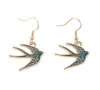 Something Different Men's Spread Your Wings Swallow Earrings in Blue Something Different Blue One Size