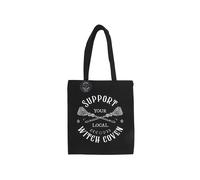 Something Different Men's Support Your Local Witch Coven Polycotton Tote Bag in Black Something Different Black One Size