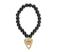 Something Different Men's Talking Board Beaded Planchette Charm Bracelet in Black Something Different Black One Size