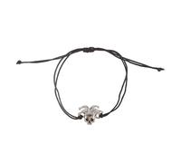 Something Different Men's The Performer Corded Skull Bracelet in Silver Something Different Silver One Size