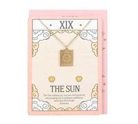 Something Different Men's The Sun Tarot Necklace & Card Something Different Multicolor One Size