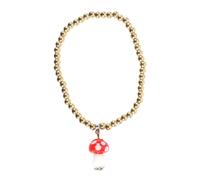 Something Different Men's Toadstool Charm Bracelet in Light Red Something Different Light Red One Size