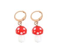 Something Different Men's Toadstool Dangle Earrings in Red Something Different Red One Size