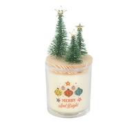 Something Different Merry & Bright Spiced Cinnamon Christmas Tree Candle in White Something Different White