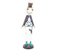 Something Different Metal Skeleton With Top Hat Ornament Something Different Multicolor