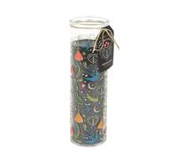 Something Different Midnight Bloom French Tulip Print Tube Candle in Black Something Different Black