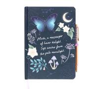 Something Different Midnight Moth Amethyst Diary And Pen Navy/gold (One Size)