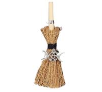 Something Different Mini Magick Triple Moon Broomstick in Dark Brown Something Different Dark Brown
