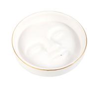 Something Different Moon Face Incense Holder in White Something Different White