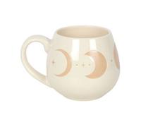 Something Different Moon Phase Rounded Mug Beige/white (One Size)