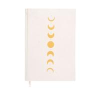 Something Different Moon Phases Velvet A5 Notebook in Off-White Something Different Off-White