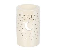 Something Different Moon Pillar Oil Burner White (One Size)