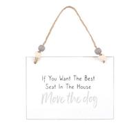 Something Different Move The Dog Hanging Sign White/black (One Size)