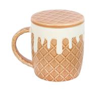 Something Different Mug & Coaster Set in Medium Beige Something Different Medium Beige