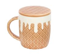 Something Different Mug & Coaster Set in Medium Beige Something Different Medium Beige
