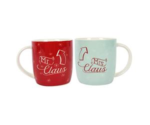 Something Different Mugs | Mr. & Mrs. Claus | H:12cm W:9.4cm D:8cm | Pack of 1