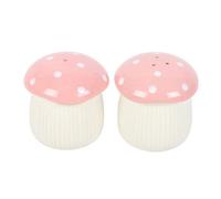 Something Different Mushroom Salt & Pepper Shakers in White Something Different White