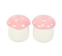 Something Different Mushroom Salt & Pepper Shakers in White Something Different White