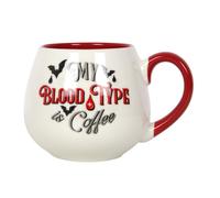 Something Different My Blood Type is Coffee Rounded MugOne Size White/Red SD475