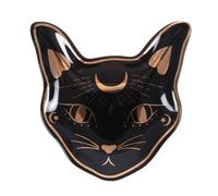 Something Different Mystic Mog Cat Face Trinket Dish in Black Something Different Black