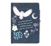 Something Different Night Owl Sodalite Diary And Pen Navy/gold (One Size)