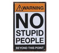 Something Different No Stupid People Plaque in Jet Black Something Different Jet Black