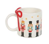 Something Different Nutcracker Ceramic Mug (One Size) (White/Red)