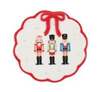 Something Different Nutcracker Trinket Dish White/red (One Size)