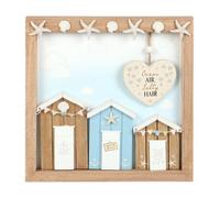 Something Different Ocean Air Salty Hair Mdf Beach Hut Plaque Multicoloured (One Size)