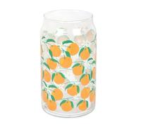 Something Different Orange 500ml Can Glass in Clear Something Different Clear