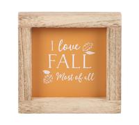 Something Different Orange I Love Fall Most Of All Wooden Framed Sign Something Different Orange