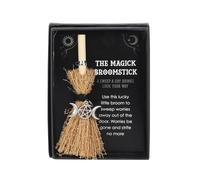 Something Different Ornament Triple Moon Mini Magick Broomstick Brown/Black