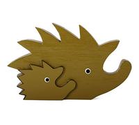 Something Different Painted Wooded Hedgehog Mum And Baby Ornament