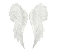 Something Different Pair Of Large Glitter Angel Wings, White