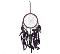 Something Different Peacock Feather Dream Catcher Purple (One Size)