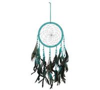 Something Different Peacock Feather Dream Catcher Turquoise (One Size)